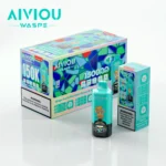 150k VAPE Waspe Aiviou 150000 6 in 1 - Grape Ice & Blue Razz Cherry & Strawberry Ice