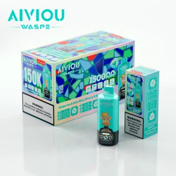150k VAPE Waspe Aiviou 150000 6 in 1 - Grape Ice & Blue Razz Cherry & Strawberry Ice