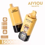 150k VAPE Waspe Aiviou 150000 6 in 1 - Red Bull Ice & Raspberry Pomp & Sour Mango Strawberry