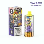 180k Vape Waspe Crystal 180K 8 in 1 Flavors E Cigarette – BLUE RAZZLEMONADE & CHERRY LEMON & BLUEBERRY ICE & WATERMELON PEACH