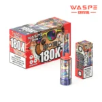 180k Vape Waspe Crystal 180K 8 in 1 Flavors E Cigarette – GRAPE ICE&STRAWBERRY KIWI & WATER MELON ICE & BLUE RANCHER