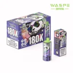 180k Vape Waspe Crystal 180K 8 in 1 Flavors E Cigarette – RED BULL ICE & STRAWBERRY ICE&SOUR FCUKING FAB & COLA ICE