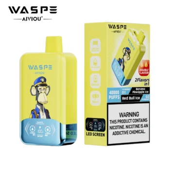 40k VAPE Waspe Aiviou 40000 - Banana Pineapple Ice & Red Bull Ice