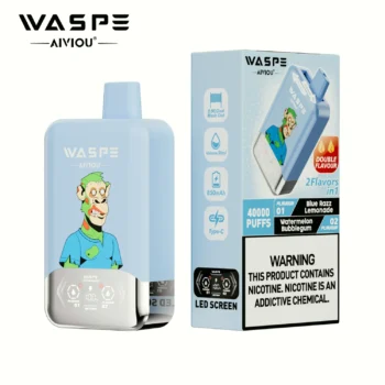 40k VAPE Waspe Aiviou 40000 - Blue Razz Lemonade & Watermelon Bubblegum