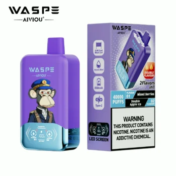 40k VAPE Waspe Aiviou 40000 - Mixed Berries & Double Apple Ice
