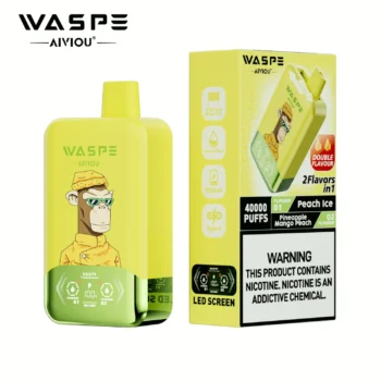 40k VAPE Waspe Aiviou 40000 - Peach Ice & Pineapple Mango Peach
