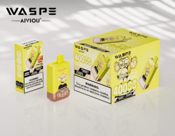 40k VAPE Waspe Aiviou 40000 - Strawberry Banana & Pineapple Coconut Ice