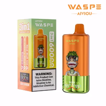 60k Vape Waspe Aiviou 60000 – Red Bull Ice & Strawberry Mango & Strawberry Watermelon Bubblegum