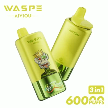 60k Vape Waspe Aiviou 60000 – Strawberry Banana & Pineapple Coconut Ice & Mango Ice