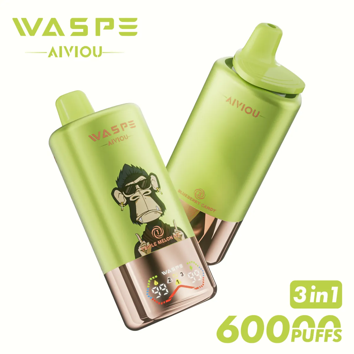60k Vape Waspe Aiviou 60000 - Triple Melon Ice & Rainbow Candy & Blueberry Candy (4) 60k Vape Waspe Aiviou 60000 – Triple Melon Ice & Rainbow Candy & Blueberry Candy