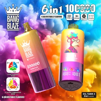 Bang Blaze 100K フジアイス＆アップルグレープ＆チェリーザクロ 3独立タンク LEDディスプレイ 電子タバコ