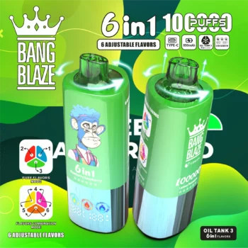 Bang Blaze 100K ストロベリーキウイ＆ブルーベリーココナッツ＆ミックスベリー 3独立タンク LEDディスプレイ 電子タバコ