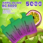 BANG Blaze BC5000 キウイパッションフルーツグアバ味 vape 使い方 5000パフ 使い捨てVAPE