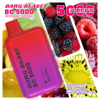 BANG Blaze BC5000 ミックスフルーツ味 vape 人気 5000パフ 使い捨てVAPE