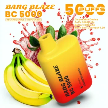 BANG Blaze BC5000 ストロベリーバナナ味 vape 禁煙 5000パフ 使い捨てVAPE