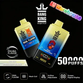 Bang King 50000 Puffs Disposable Vape -red-bull-strawberry-banana