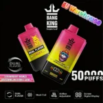 Bang King 50000 Puffs Disposable Vape -strawberry-mango-watermelon-bubble-gum-