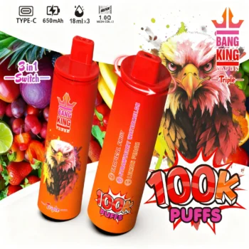 Bang King Triple 100K-tropical-fruit-strawberry-watermelon-lemon-peach