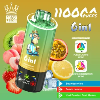Bang Leader 110K – Strawberry Ice & Peach Lemon & Kiwi Passion Fruit Guava