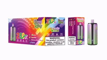 Bang king 250000 250k Puffs Bang 250k 4 in 1 Flavors New Vape – Vanilla Cola Lemon Peach Strawberry Raspberry Cherry Ice Grape Ice