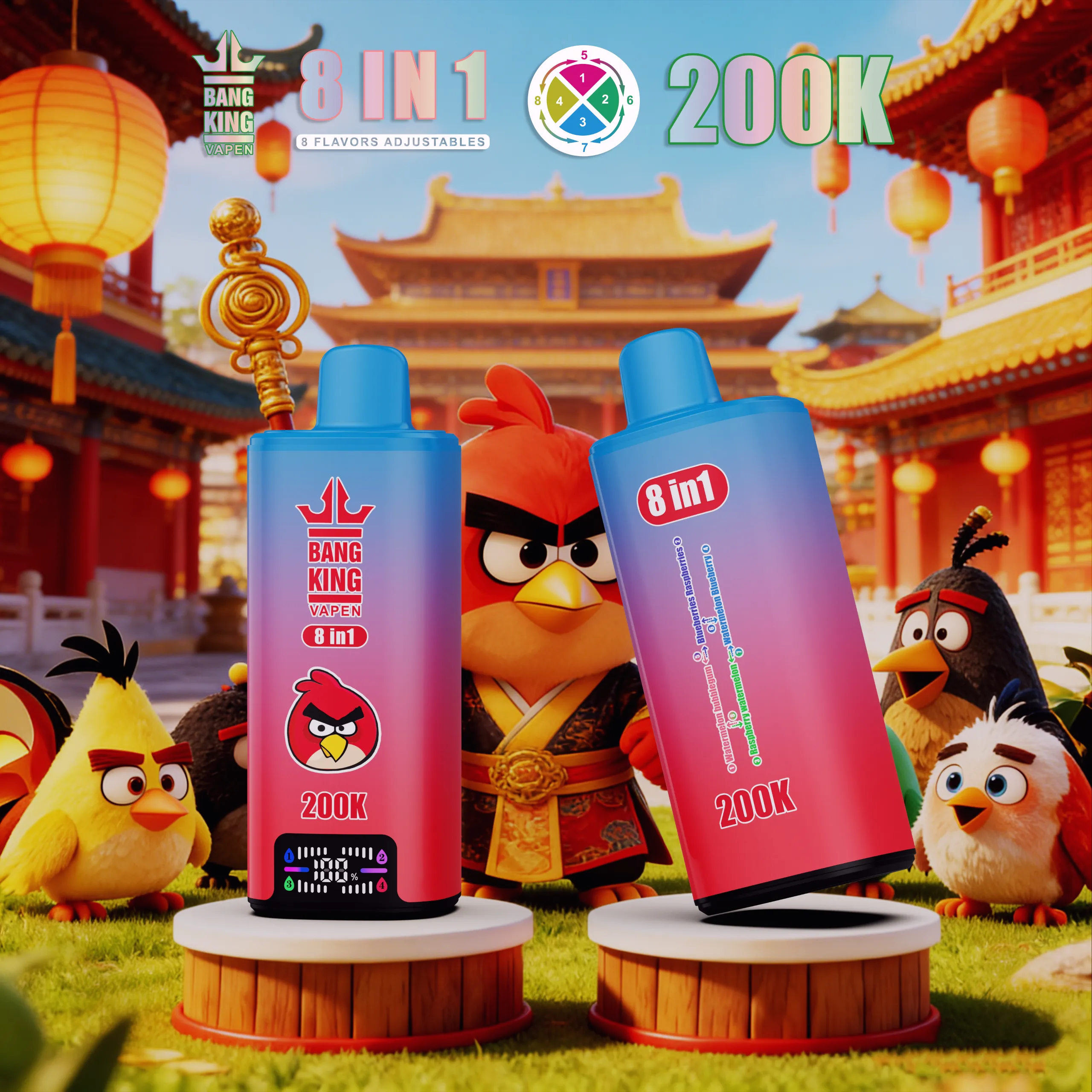 Bang king 300000 300k Puffs Bang 300k 8 in 1 Flavors New Vape (10) Bang king 300000 300k Puffs Bang 300k 8 in 1 Flavors New Vape