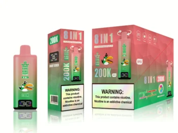 Bang king 300000 300k Puffs Bang 300k 8 in 1 Flavors New Vape – Double AppleMango PeachStrawberry WatermelonStrawberry Vanilla Coke