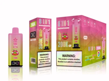 Bang king 300000 300k Puffs Bang 300k 8 in 1 Flavors New Vape – Kiwi Passion Fruit GuavaGummy BearRainbow CandyCotton Candy