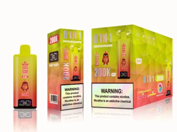 Bang king 300000 300k Puffs Bang 300k 8 in 1 Flavors New Vape – Peach Mango WatermelonRed BullStrawberry Red BullStrawberry Kiwi