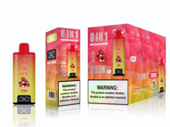Bang king 300000 300k Puffs Bang 300k 8 in 1 Flavors New Vape – Strawberry MangoStrawberry Ice CreamBanana IceStrawberry Lychee