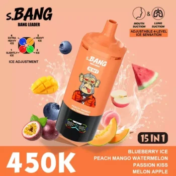 Bnag Leader 450k - Blueberry Ice & Peach Mango Watermelon & Passion Kiss & Melon Apple