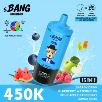 Bnag Leader 450k - Energy Drink & Blueberry Watermelon & Sour Apple Raspberry & Gummy Bear