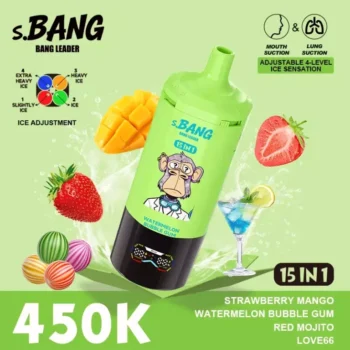 Bnag Leader 450k - Strawberry Mango & Watermelon Bubble Gum & Red Mojito & LOVE66