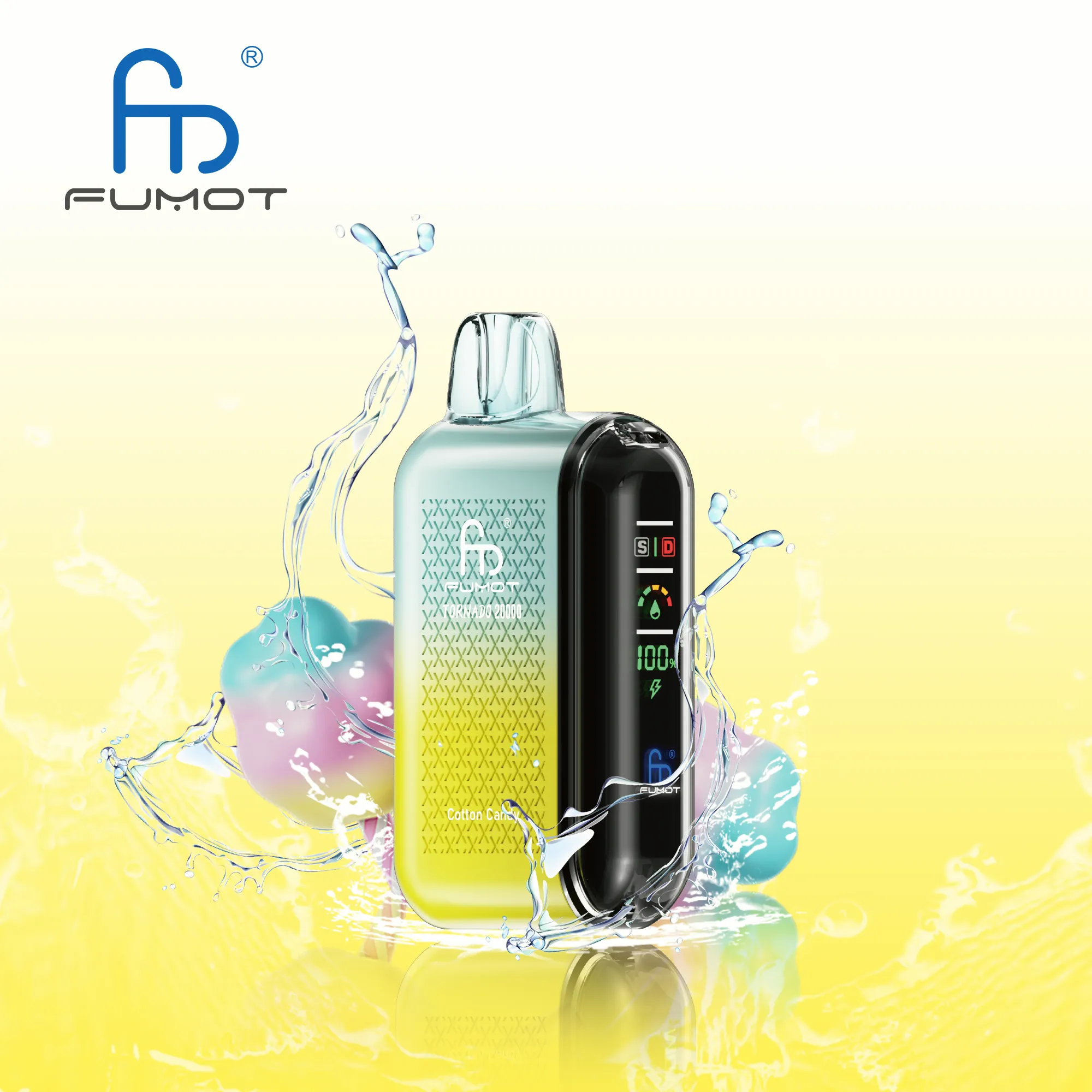 Fumot Tornado 20000 – Cotton Candy #1 Fumot Tornado 20000 – Cotton Candy - 使い捨てVAPE製品画像 | vapes