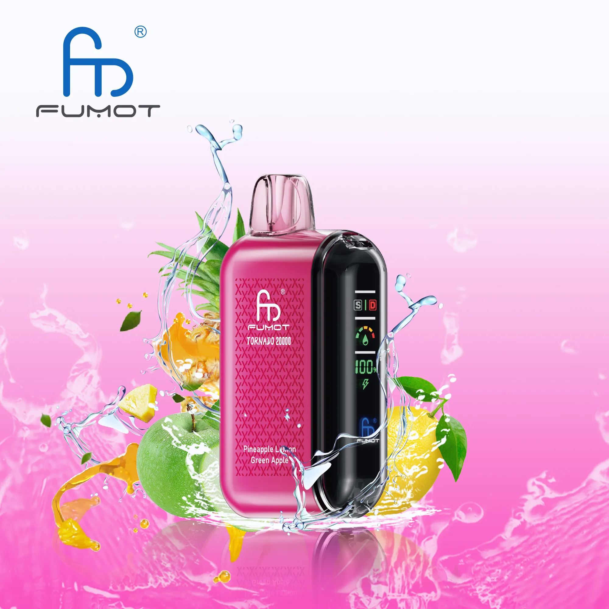 Fumot Tornado 20000 – Pineapple Lemon Green Apple #1 Fumot Tornado 20000 – Pineapple Lemon Green Apple - 使い捨てVAPE製品画像 | vapes