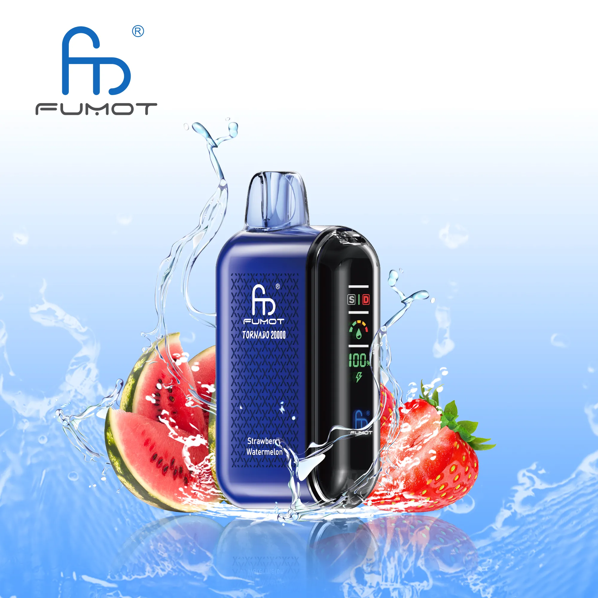 Fumot Tornado 20000 – Strawberry Watermelon #1 Fumot Tornado 20000 – Strawberry Watermelon - 使い捨てVAPE製品画像 | vapes
