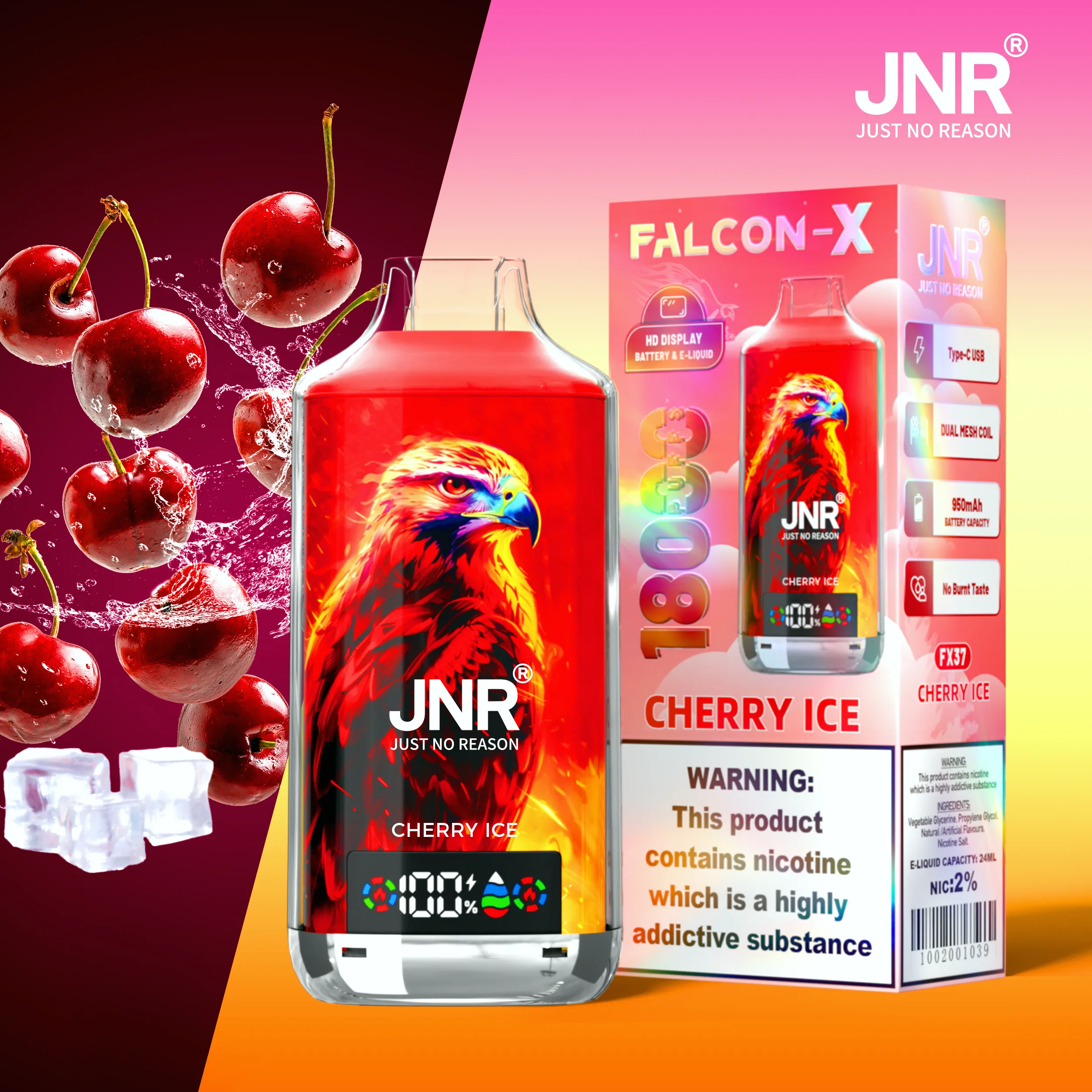 JNR Falcon X 18000 Cherry Ice JNR Falcon-X 18000 Cherry Ice サブ画像