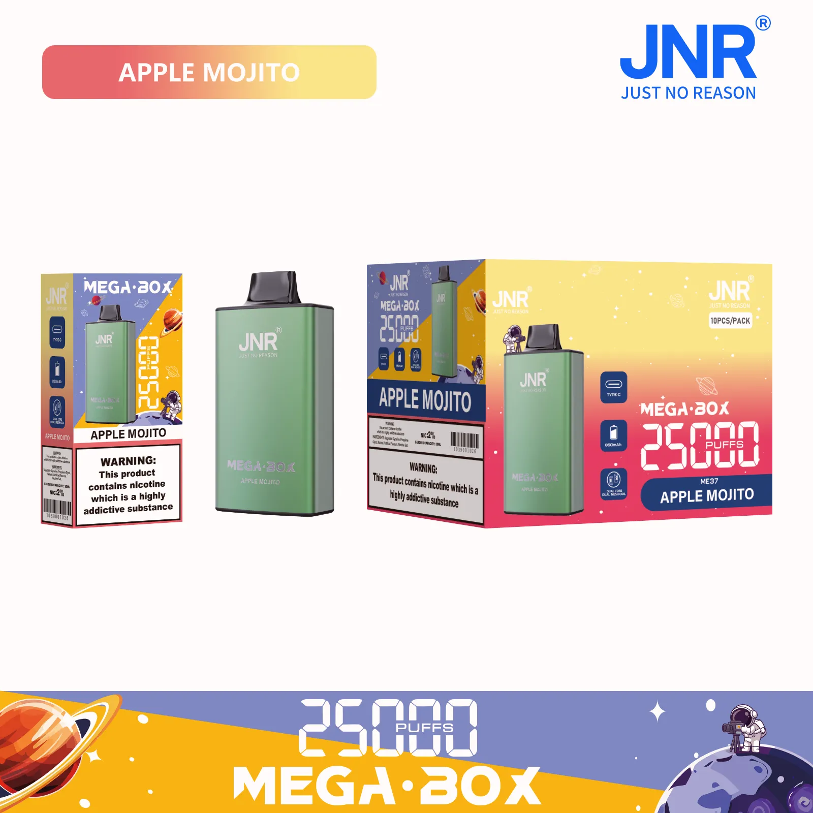 JNR Mega box 25000 – APPLE MOJITO JNR Mega Box 25000 Apple Mojito - JNR Mega Box 25000 Apple Mojito