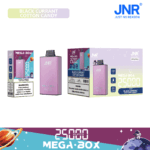 JNR Mega box 25000 – BLACK-CURRANT-COTTON-CANDY