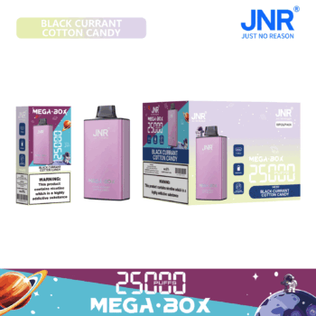 JNR Mega Box 25000 Black Currant Cotton Candy - JNR Mega Box 25000 Black Currant Cotton Candy