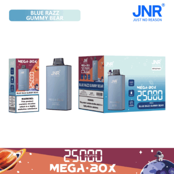 JNR Mega Box 25000 Blue Razz Gummy Bear - JNR Mega Box 25000 Blue Razz Gummy Bear