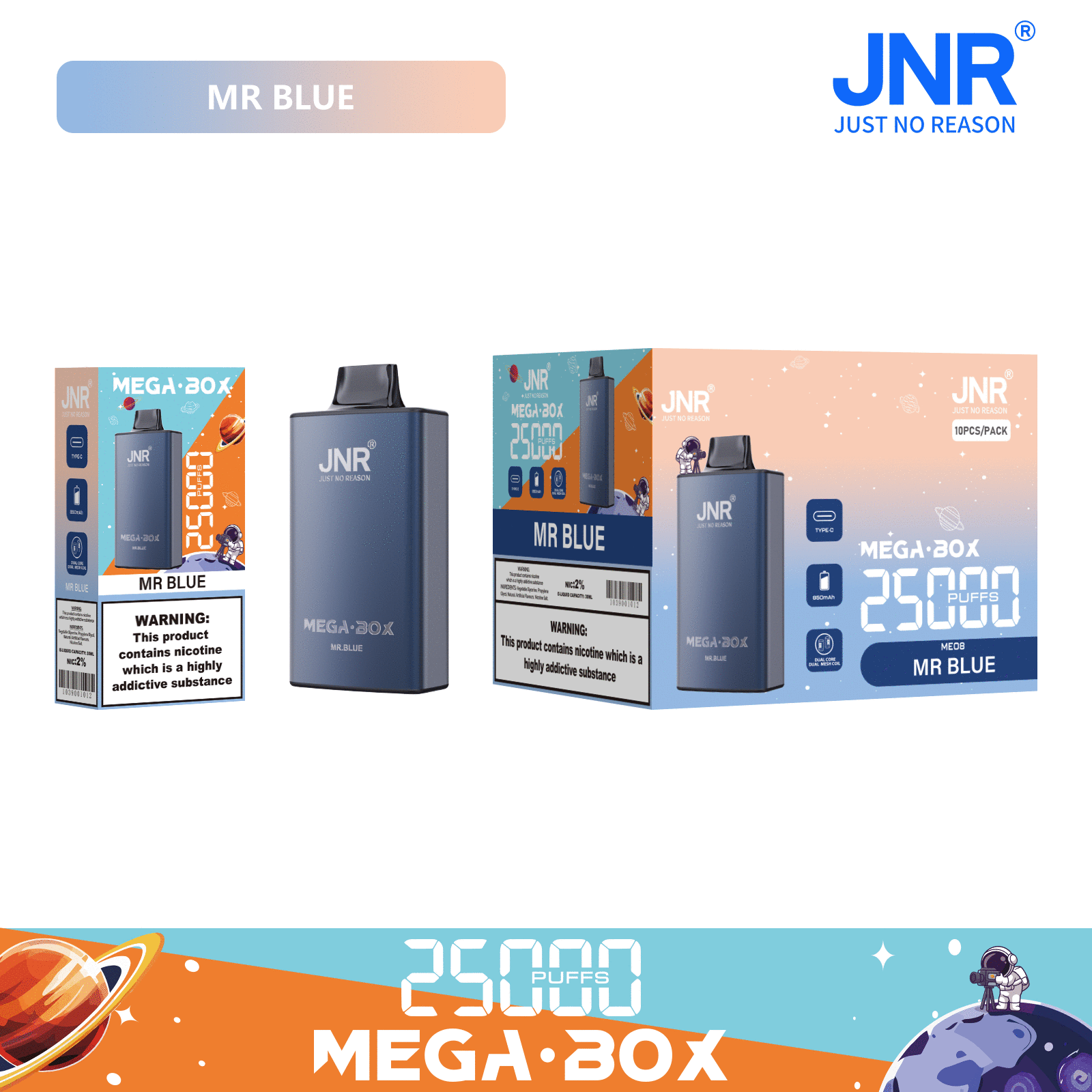 JNR Mega box 25000 – MR BLUE JNR Mega Box 25000 Mr Blue - JNR Mega Box 25000 Mr Blue