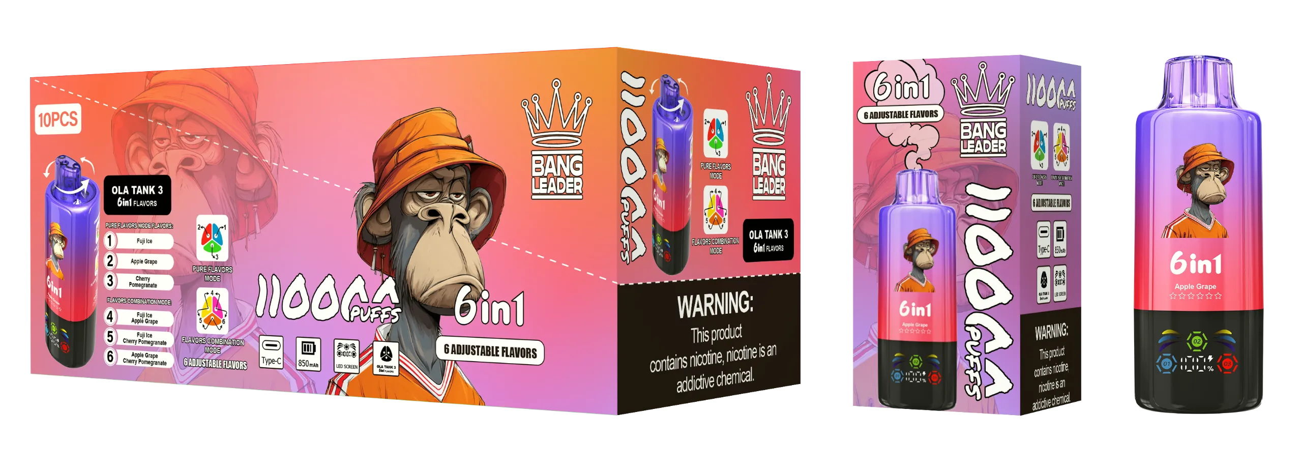 Puff 110k Bang Leader 110K – Fuji Ice & Apple Grape & Cherry Pomegranate (2) Puff 110k Bang Leader 110K – Fuji Ice & Apple Grape & Cherry Pomegranate
