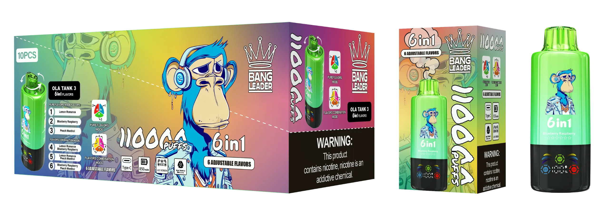 Puff 110k Bang Leader 110K – Lemon Romance & Blueberry Raspberry & Peach Menthol (2) Puff 110k Bang Leader 110K – Lemon Romance & Blueberry Raspberry & Peach Menthol