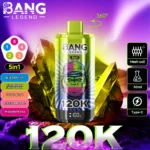 Puff 120k Bang Legend 120k-blueberry-ice-kiwi-passion-fruit-guava-triple-melon-peach-pineapple-passionate-kiss
