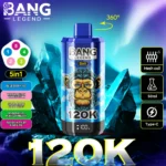 Puff 120k Bang Legend 120k – blueberry-ice-watermelon-bubble-gum-sour-apple-raspberry-lotus-fruit-mango-melon-passion-fruit-kiwi-lime