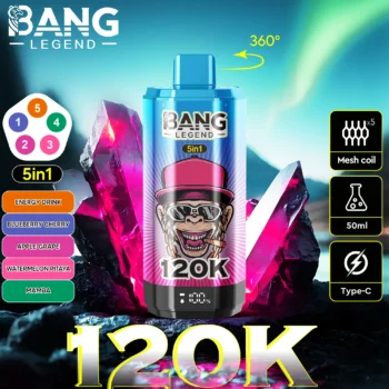 Puff 120k Bang Legend 120k – energy-drink-blueberry-cherry-apple-grape-watermelon-dragon-fruit-mamba