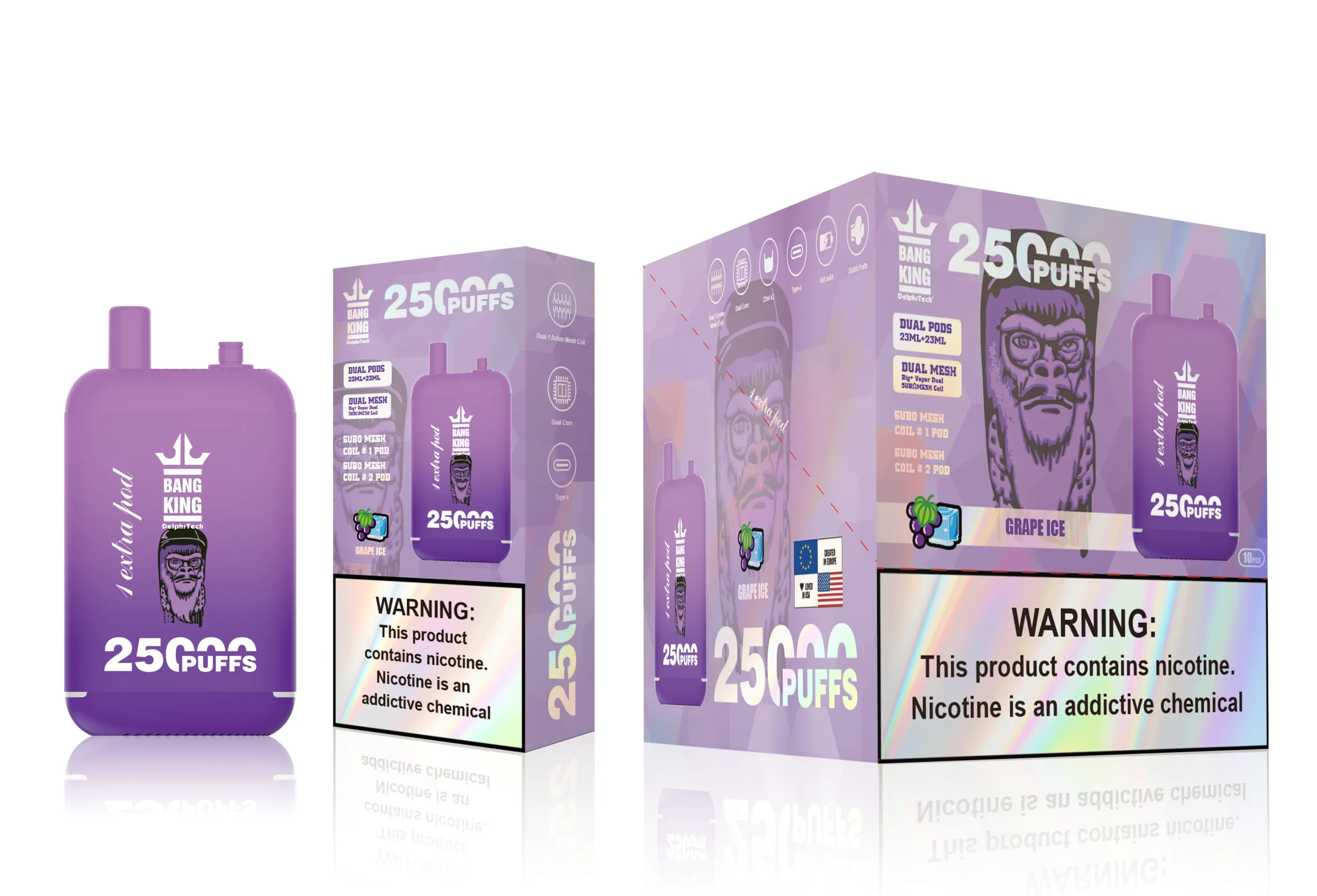 Puff 25k Bang King 25000 Puffs – Grape Ice Puff 25k Bang King 25000 Puffs – Grape Ice