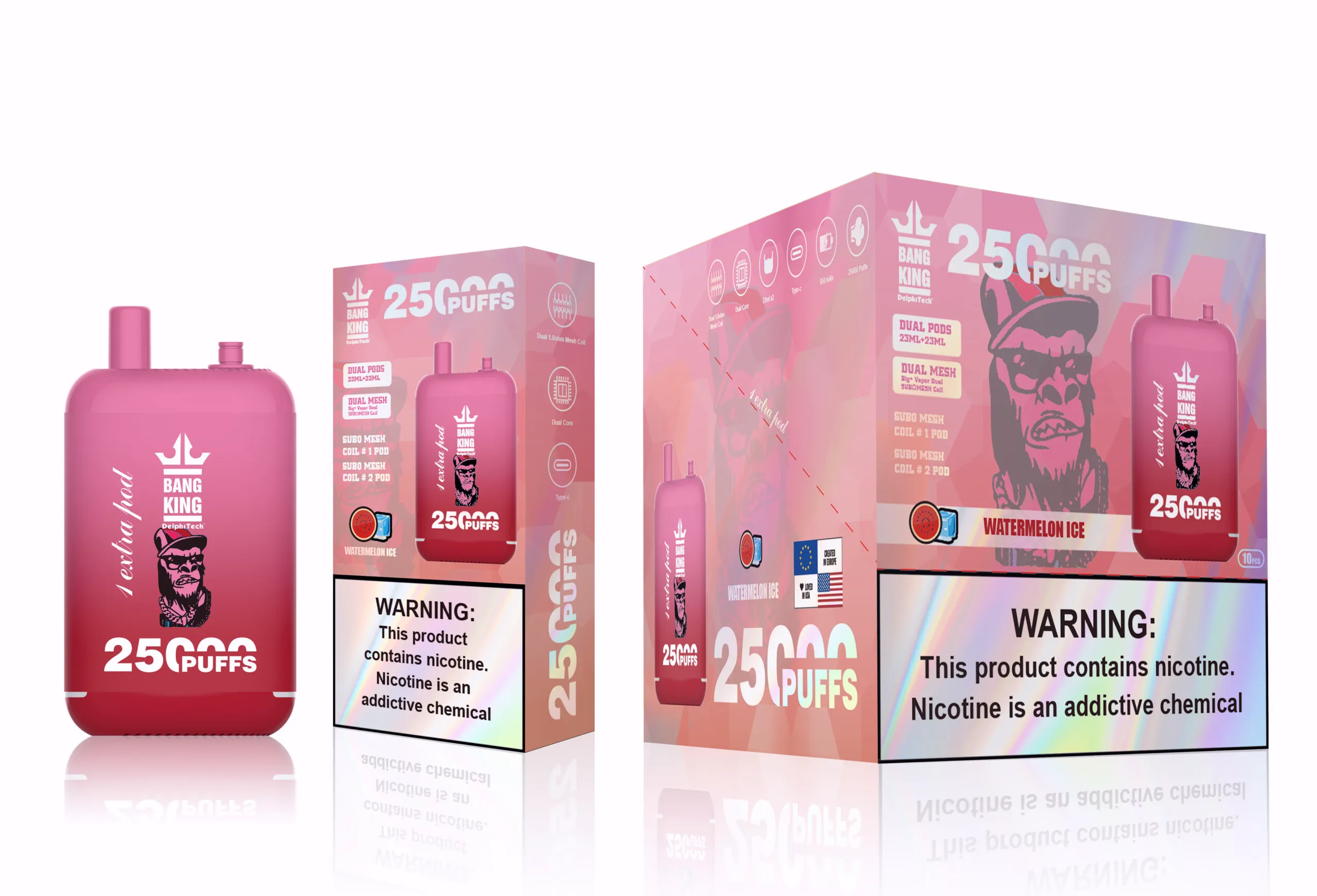 Puff 25k Bang King 25000 Puffs – Watermelon Ice Puff 25k Bang King 25000 Puffs – Watermelon Ice