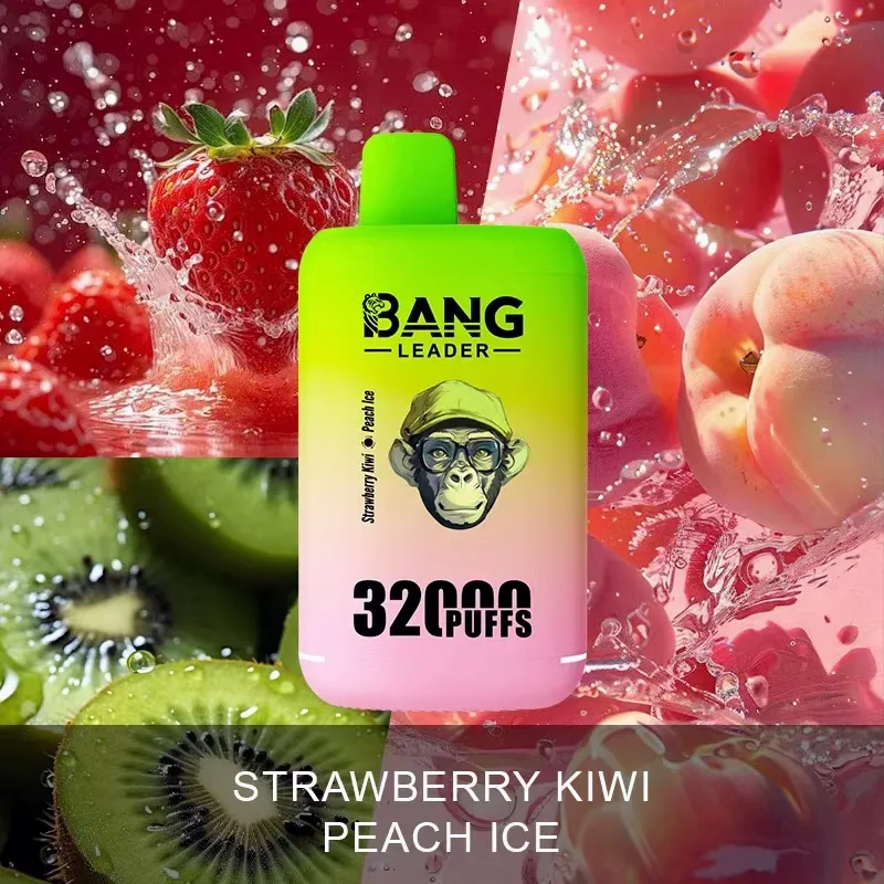 Puff 32k Bang Leader 32K Vape – Strawberry Kiwi & Peach Ice Puff 32k Bang Leader 32K Vape – Strawberry Kiwi & Peach Ice