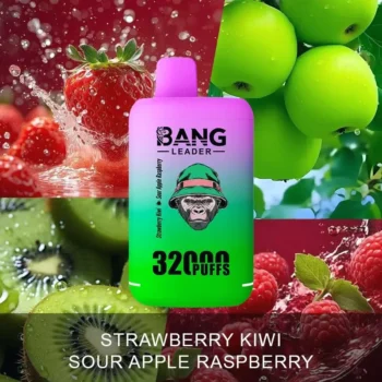 Puff 32k Bang Leader 32K Vape – Strawberry Kiwi & Sour Apple Raspberry